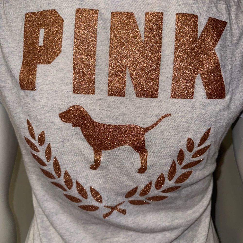 Victoria's Secret PINK Glitter Dog Tee